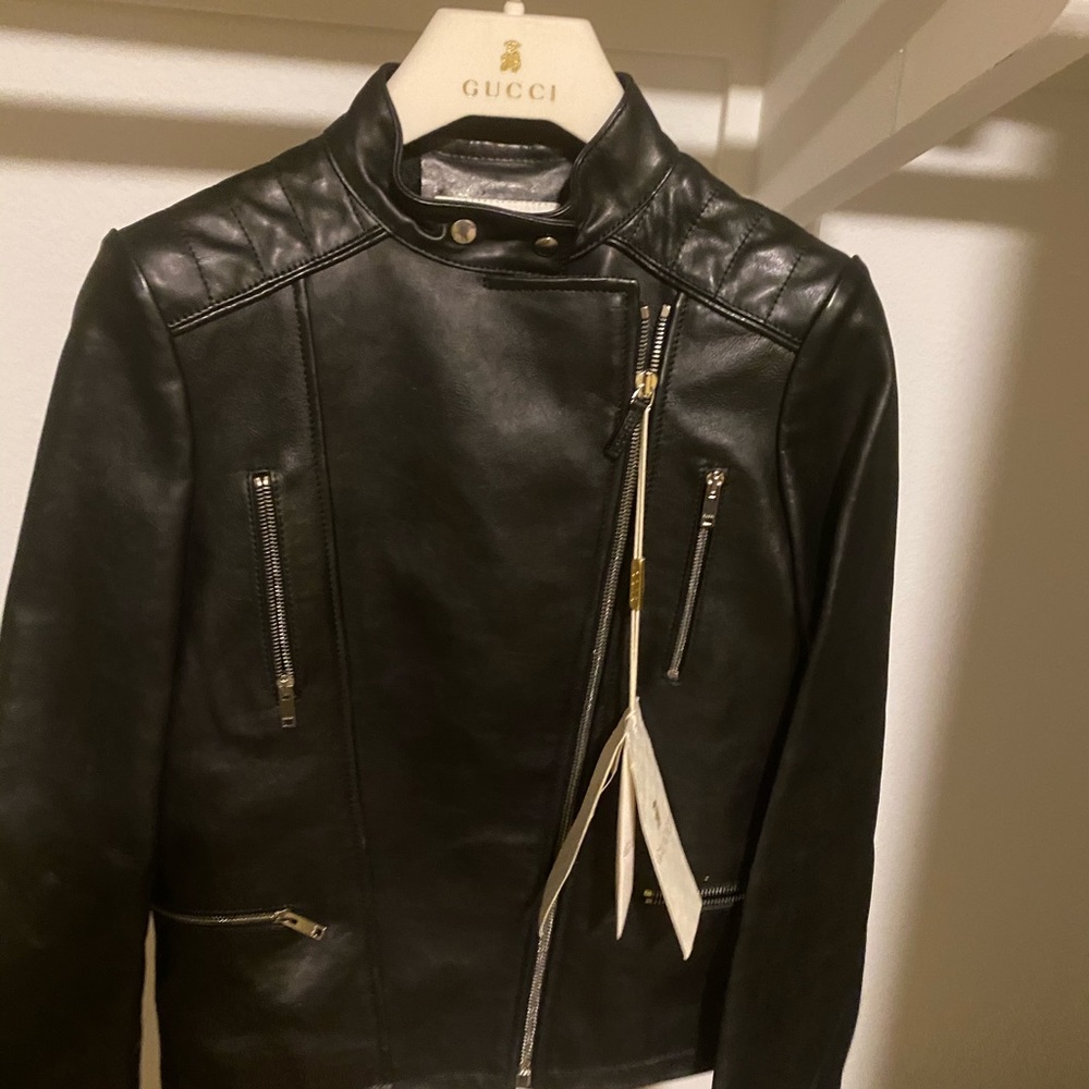 Gucci Kids Leather Jacket Size 10
